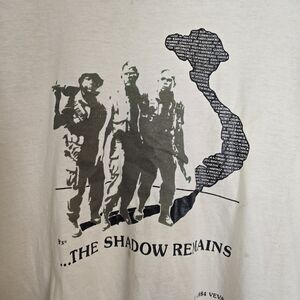 Vintage 1984 Vietnam Wall POW MIA T-Shirt Single Stitch The Shadow Remains